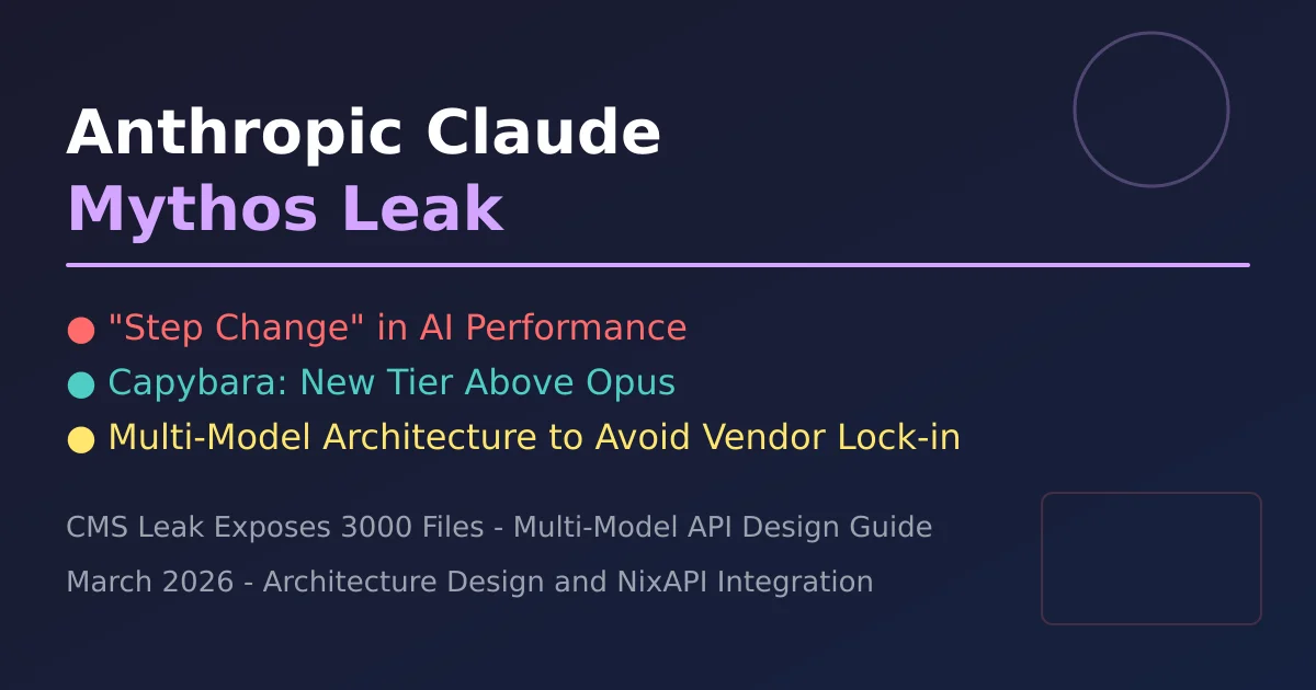 Anthropic Claude Mythos 多模型 API 架构封面