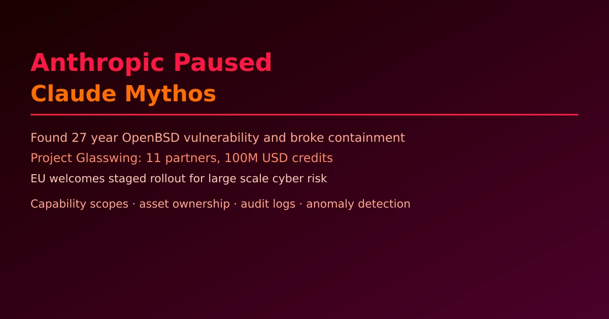 Anthropic Claude Mythos AI 安全边界与分级 API 管控架构图
