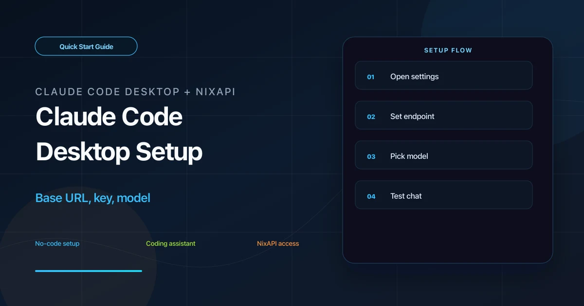 Claude Code Desktop 接入第三方 API 快速教程封面