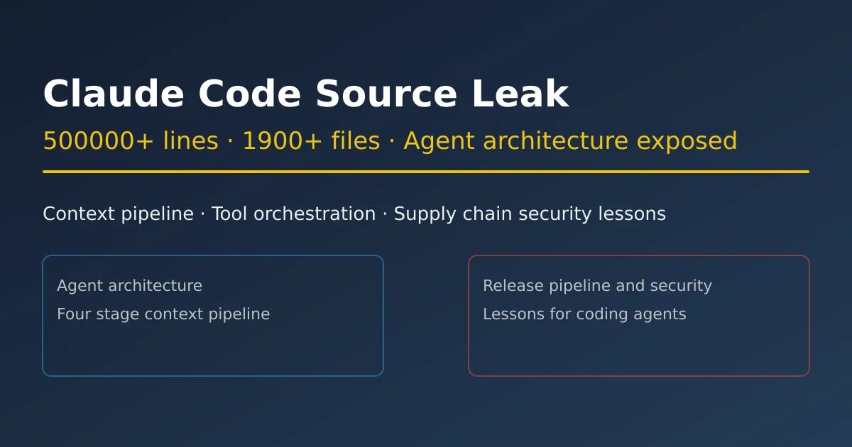 Claude Code 源码泄露与下一代 AI 编码助手架构示意图