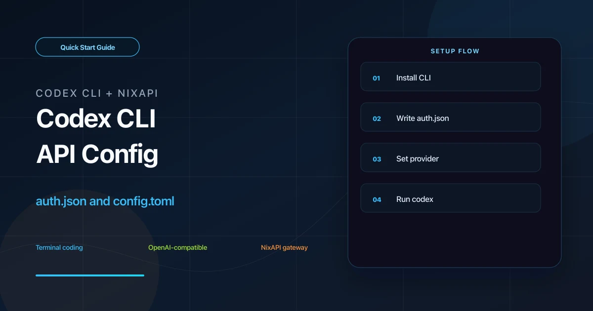 Codex CLI 接入第三方 API 快速教程封面