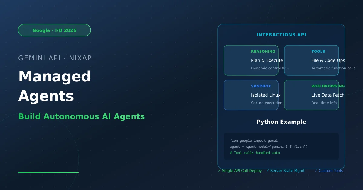 Gemini API Managed Agents 实战指南