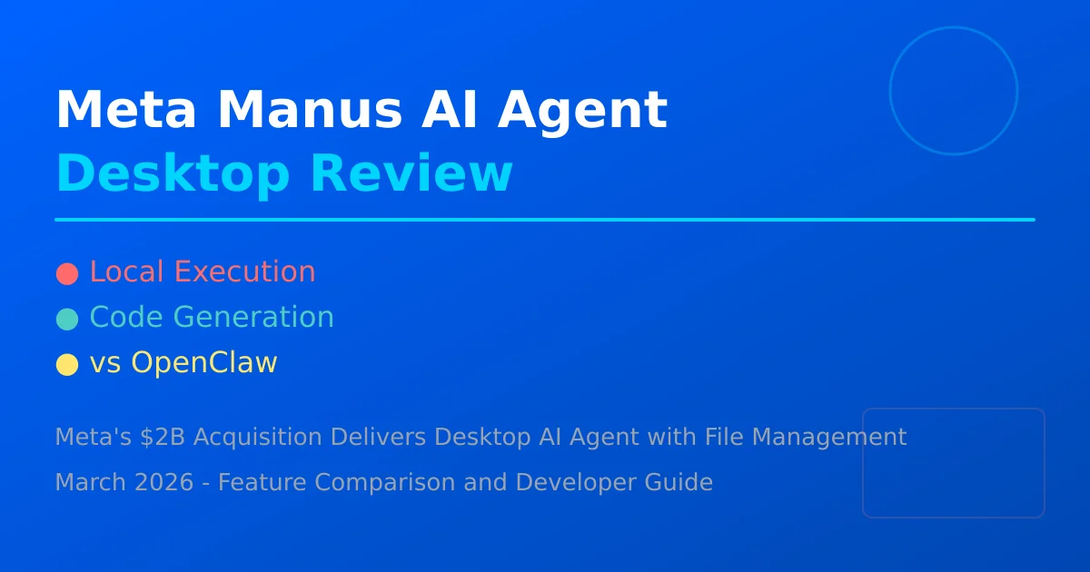 Meta Manus AI Agent 桌面版评测封面