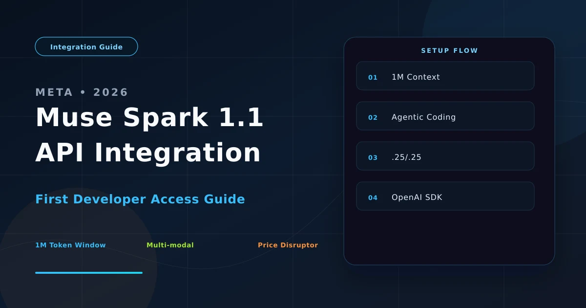 Meta Muse Spark 1.1 API 首发集成实战指南