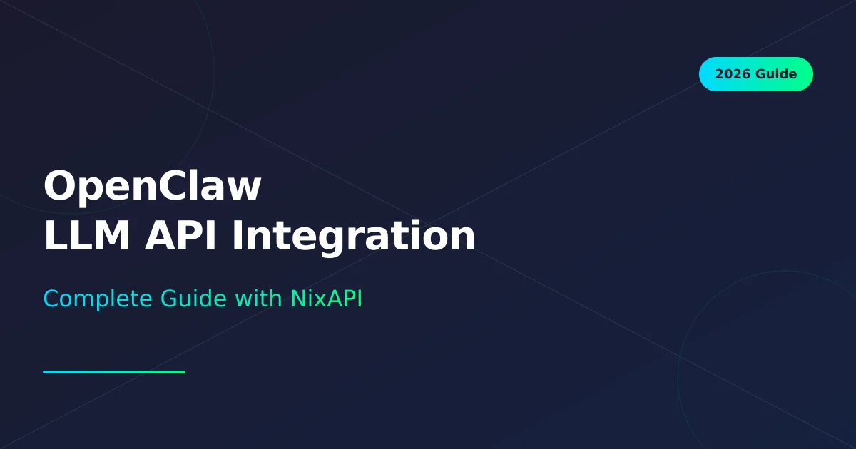 OpenClaw 接入第三方 LLM API 指南