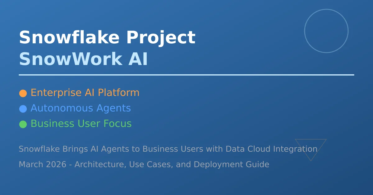Snowflake Project SnowWork 企业 AI 平台封面